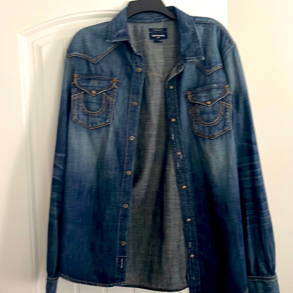 True Religion jean jacket shirt